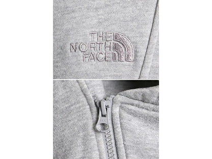 US企画 ノースフェイス フルジップ スウェット フード パーカー レディース L / 古着 The North Face アウトドア ライダース タイプ 灰