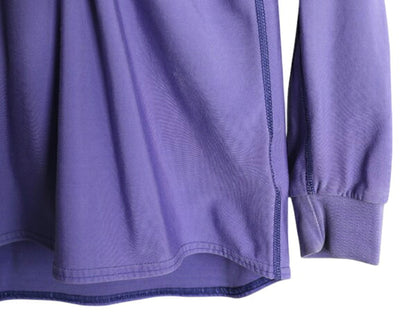 90s USA製 パタゴニア ハーフジップ ストレッチ 長袖 Tシャツ レディース M 古着 90年製 オールド Patagonia ロンT ハイネック カットソー