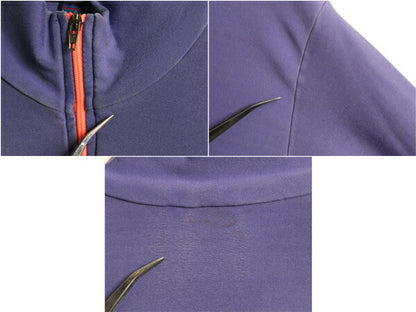 90s USA製 パタゴニア ハーフジップ ストレッチ 長袖 Tシャツ レディース M 古着 90年製 オールド Patagonia ロンT ハイネック カットソー