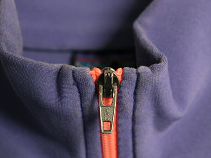 90s USA製 パタゴニア ハーフジップ ストレッチ 長袖 Tシャツ レディース M 古着 90年製 オールド Patagonia ロンT ハイネック カットソー