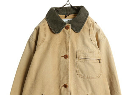 80s エルエルビーン ダック ハンティング ジャケット メンズ XL 程/ 古着 ヴィンテージ LLBEAN アウトドア カバーオール フィールド コート