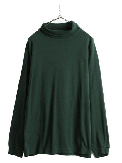 80s エルエルビーン タートルネック 長袖 Tシャツ メンズ M 程/ 古着 80年代 ヴィンテージ LLビーン ロンT LLBEAN 長袖Tシャツ アウトドア
