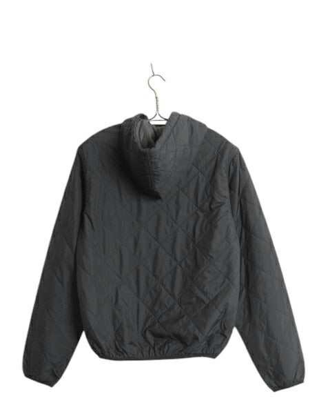 パタゴニア ダイアモンド キルト ボマー フーディ メンズ XS / 古着 16年製 Patagonia パーカー 中綿 ナイロン フルジップ ジャケット 黒