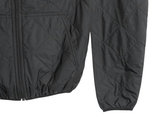 パタゴニア ダイアモンド キルト ボマー フーディ メンズ XS / 古着 16年製 Patagonia パーカー 中綿 ナイロン フルジップ ジャケット 黒