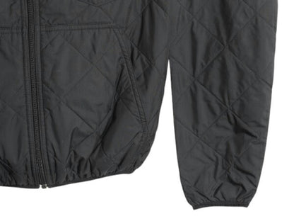 パタゴニア ダイアモンド キルト ボマー フーディ メンズ XS / 古着 16年製 Patagonia パーカー 中綿 ナイロン フルジップ ジャケット 黒