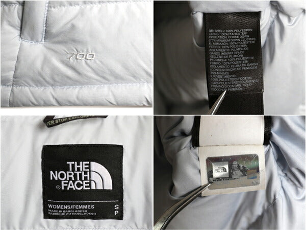 ノースフェイス ヌプシ ダウン ベスト レディース S / The North face アウトドア NUPTSE 700フィル フルジップ 重ね着 前開き パッカブル
