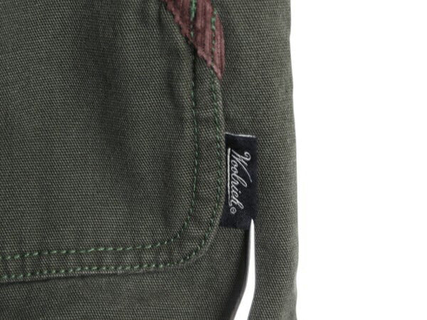 ウールリッチ フルジップ ダック ベスト レディース M メンズ S 程 Woolrich ハンティング 裏 フリース ライナー付き アウトドア 重ね着 緑