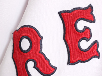 MLB オフィシャル Majestic レッドソックス ベースボール シャツ メンズ M 程/ 古着 ユニフォーム メジャーリーグ ゲームシャツ 半袖シャツ