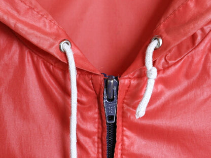 70s 80s ラコステ フルジップ ナイロン フード パーカー ジャケット メンズ XL ヴィンテージ IZOD LACOSTE パッカブル ウインドブレーカー