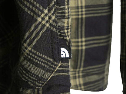 US企画 ノースフェイス リバーシブル 中綿 キルティング シャツ ジャケット メンズ M 古着 The North Face チェック フランネル ブルゾン