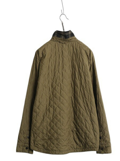 US企画 ノースフェイス リバーシブル 中綿 キルティング シャツ ジャケット メンズ M 古着 The North Face チェック フランネル ブルゾン