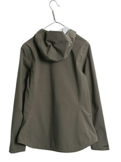 US企画 ノースフェイス DRYVENT マウンテンパーカー ジャケット レディース M ソフトシェル ストレッチ マンパ ブルゾン フルジップ カーキ