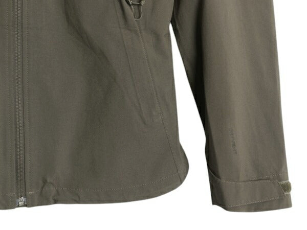 US企画 ノースフェイス DRYVENT マウンテンパーカー ジャケット レディース M ソフトシェル ストレッチ マンパ ブルゾン フルジップ カーキ