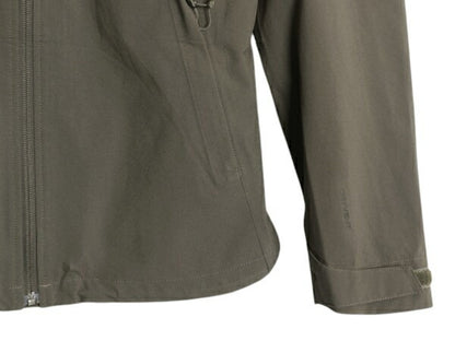 US企画 ノースフェイス DRYVENT マウンテンパーカー ジャケット レディース M ソフトシェル ストレッチ マンパ ブルゾン フルジップ カーキ