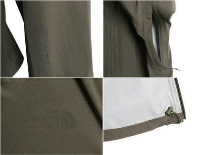 US企画 ノースフェイス DRYVENT マウンテンパーカー ジャケット レディース M ソフトシェル ストレッチ マンパ ブルゾン フルジップ カーキ