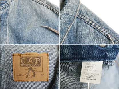 90s OLD GAP デニム ジャケット メンズ L / 90年代 オールド ギャップ トラッカー ジージャン ブルゾン ジャンパー 70506 タイプ 4ポケット