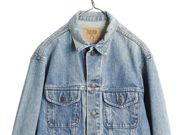 90s OLD GAP デニム ジャケット メンズ L / 90年代 オールド ギャップ トラッカー ジージャン ブルゾン ジャンパー 70506 タイプ 4ポケット