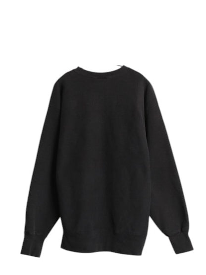 90s USA製 企業 刺繍 スウェット メンズ XXL 古着 オールド ヘビーウェイト トレーナー 裏起毛 クルーネック 大きいサイズ ブラック 企業物