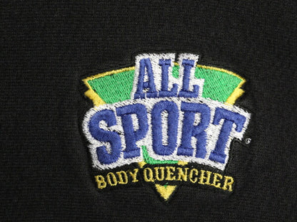 90s USA製 企業 刺繍 スウェット メンズ XXL 古着 オールド ヘビーウェイト トレーナー 裏起毛 クルーネック 大きいサイズ ブラック 企業物
