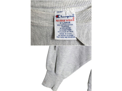 90s USA製 チャンピオン リバースウィーブ カレッジ 刺繍 スウェット メンズ XL オールド コーネル アイビーリーグトレーナー 裏起毛 杢灰