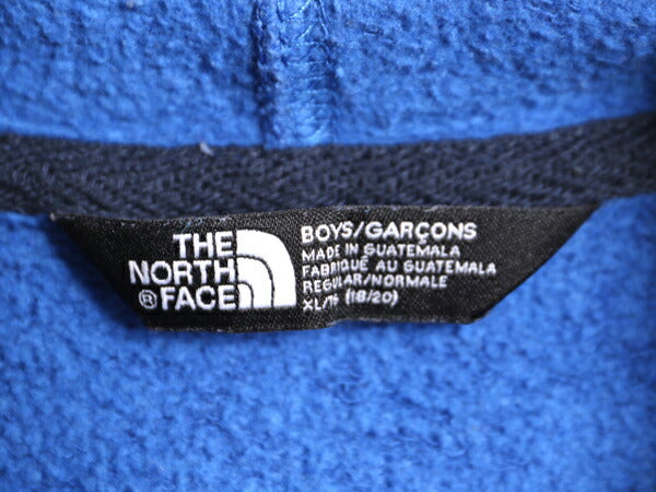 ノースフェイス プリント スウェット フード パーカー ボーイズ XL メンズ S 程/ 古着 The North Face トレーナー プルオーバー アウトドア