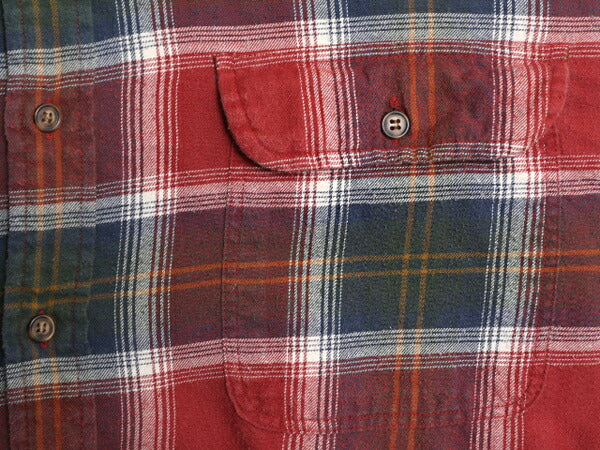 90s OLD GAP チェック 長袖 フランネル シャツ メンズ XL / 90年代 オールド ギャップ ネルシャツ 長袖シャツ 紺タグ 旧タグ 大きいサイズ