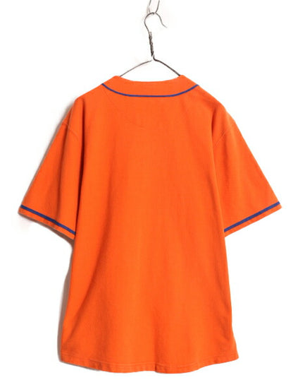 MLB オフィシャル MIRAGE メッツ ベースボール シャツ メンズ M 古着 ユニフォーム ゲームシャツ メジャーリーグ 半袖シャツ コットン 野球