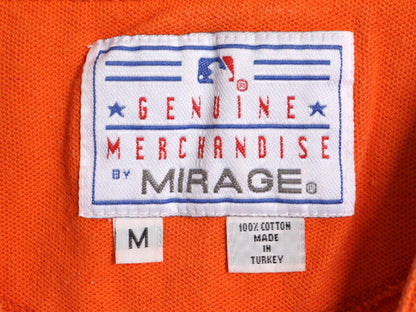 MLB オフィシャル MIRAGE メッツ ベースボール シャツ メンズ M 古着 ユニフォーム ゲームシャツ メジャーリーグ 半袖シャツ コットン 野球