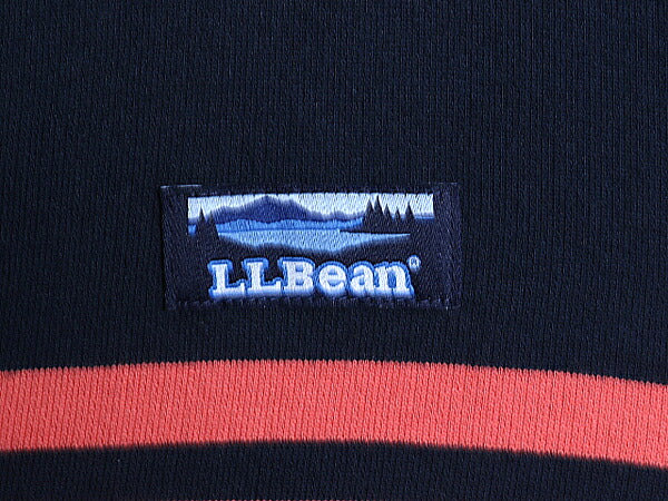 エルエルビーン フード付き 長袖 Tシャツ レディース L 古着 LLBEAN パーカー ロンT ラガーシャツ タイプ プルオーバー ボーダー ツートン
