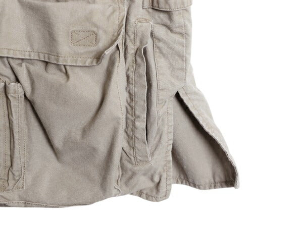 80s バナナリパブリック サファリ ベスト メンズ L 古着 ヴィンテージ Safari&Travel アウトドア ハンティング フィッシング 重ね着 前開き