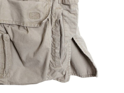 80s バナナリパブリック サファリ ベスト メンズ L 古着 ヴィンテージ Safari&Travel アウトドア ハンティング フィッシング 重ね着 前開き