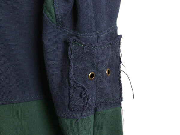 オービス ショールカラー ボーダー 長袖 ラガー シャツ メンズ XL ORVIS ラグビーシャツ ヘビーウェイト ツートン 大きいサイズ 長袖シャツ