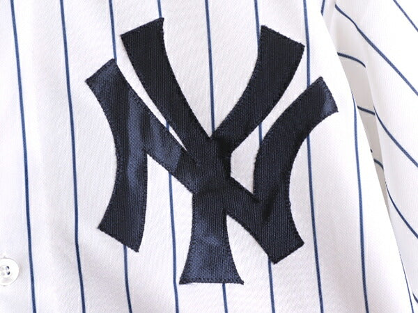 MLB オフィシャル Majestic ヤンキース ベースボール シャツ メンズ M / 古着 ユニフォーム 半袖シャツ ゲームシャツ メジャーリーグ 野球