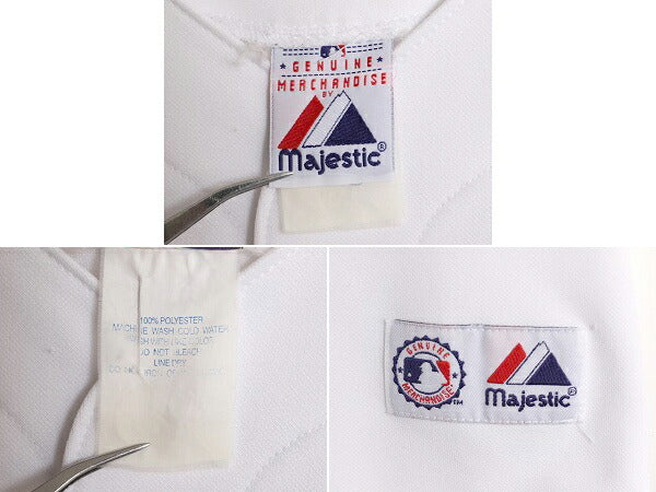 MLB オフィシャル Majestic パイレーツ ベースボール シャツ メンズ M 程 古着 ユニフォーム ゲームシャツ メジャーリーグ 半袖シャツ 野球