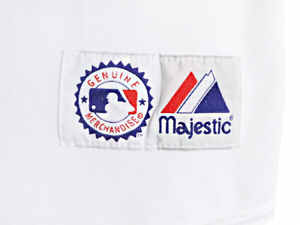 MLB オフィシャル Majestic インディアンズ ベースボール シャツ メンズ M 程/ ユニフォーム ゲームシャツ メジャーリーグ 半袖シャツ 廃盤