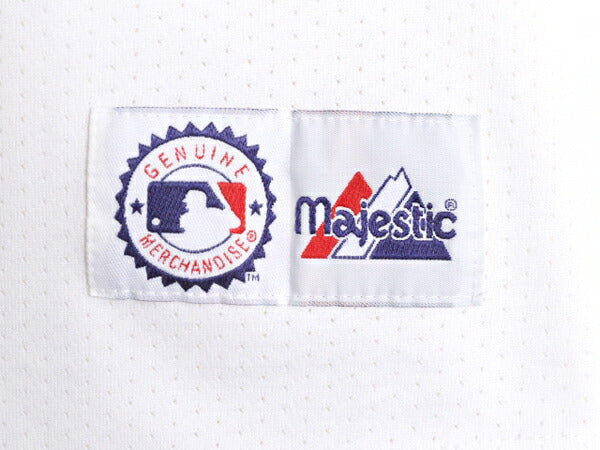 USA製 MLB オフィシャル Majestic ヤンキース ベースボール シャツ メンズ XL / ユニフォーム ゲームシャツ メジャーリーグ 半袖シャツ 白
