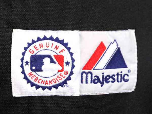 MLB オフィシャル Majestic メッツ ベースボール シャツ メンズ S ユニフォーム ゲームシャツ メジャーリーグ 半袖シャツ 廃盤 大リーグ 黒