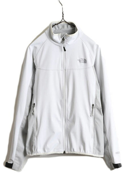 US企画 ■ ノースフェイス WIND STOPPER ソフトシェル ジャケット レディース S The North face ストレッチ ジャンパー アウトドア 2トーン