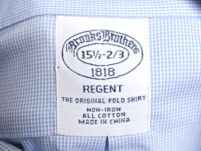 ブルックスブラザーズ チェック 長袖 ボタンダウン シャツ メンズ M 程/ Brooks Brothers 長袖シャツ コットン ワイシャツ ノーアイロン BD
