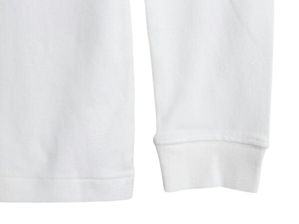 90s ブルックスブラザーズ タートルネック 長袖 Tシャツ メンズ M オールド コットン スムース ワンポイント ロゴ刺繍 ロンT カットソー 白