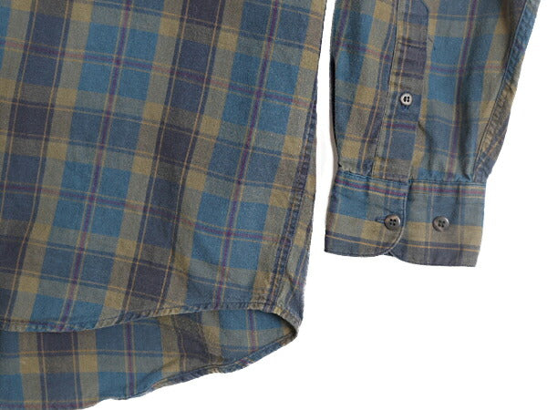 90s OLD GAP チェック 長袖 ボタンダウン シャツ メンズ M 古着 90年代 オールド ギャップ コットン 長袖シャツ ポケット付き マルチカラー