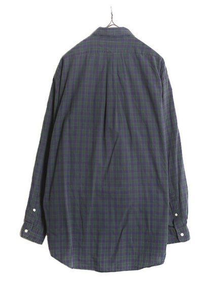 90s 初期 ポロ ゴルフ ラルフローレン チェック 長袖 ボタンダウン シャツ メンズ L / POLO GOLF 長袖シャツ ワンポイント マルチカラー BD