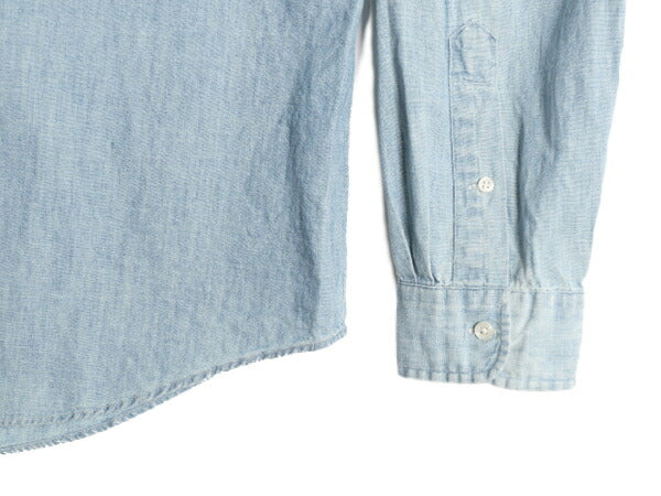ラルフローレン ボタンダウン 長袖 シャンブレー シャツ メンズ XL / ポロ 100% コットン 長袖シャツ ワンポイント BDシャツ 大きいサイズ