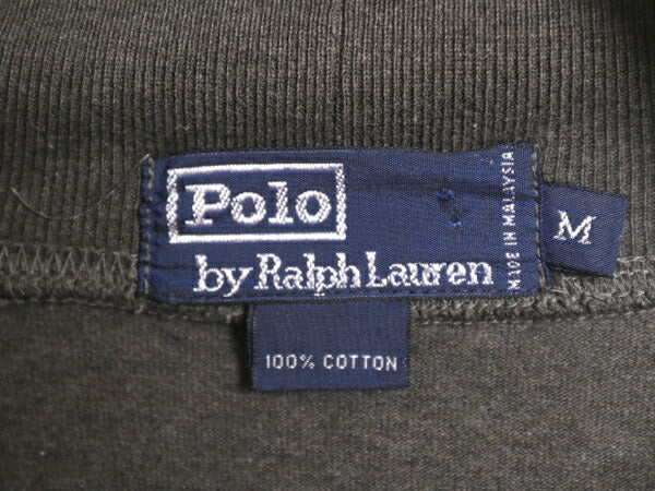 90s ポロ ラルフローレン タートルネック 長袖 Tシャツ メンズ M / 古着 90年代 オールド ロンT スムース素材 ヘビーウェイト ワンポイント