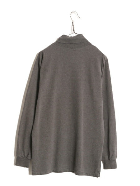 90s ポロ ラルフローレン タートルネック 長袖 Tシャツ メンズ M / 古着 90年代 オールド ロンT スムース素材 ヘビーウェイト ワンポイント
