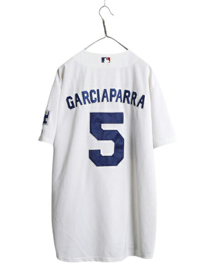 MLB オフィシャル マジェスティック ドジャース ベースボール シャツ メンズ XL ゲームシャツ ジャージ ユニフォーム 半袖シャツ 大リーグ