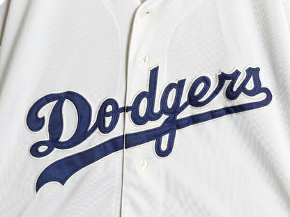 MLB オフィシャル マジェスティック ドジャース ベースボール シャツ メンズ XL ゲームシャツ ジャージ ユニフォーム 半袖シャツ 大リーグ