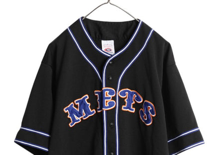 MLB オフィシャル トゥルーファン メッツ ベースボール シャツ メンズ XL / ゲームシャツ ユニフォーム ジャージ 半袖シャツ 野球 大リーグ