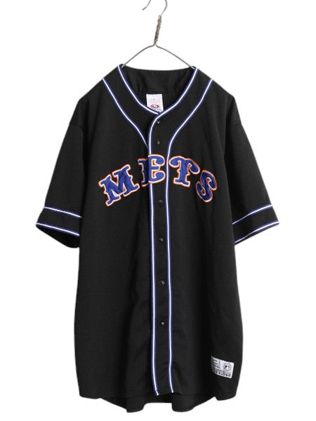MLB オフィシャル トゥルーファン メッツ ベースボール シャツ メンズ XL / ゲームシャツ ユニフォーム ジャージ 半袖シャツ 野球 大リーグ