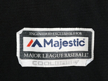 MLB オフィシャル マジェスティック マーリンズ ベースボール シャツ メンズ XL ゲームシャツ ユニフォーム ジャージ 半袖シャツ 大リーグ